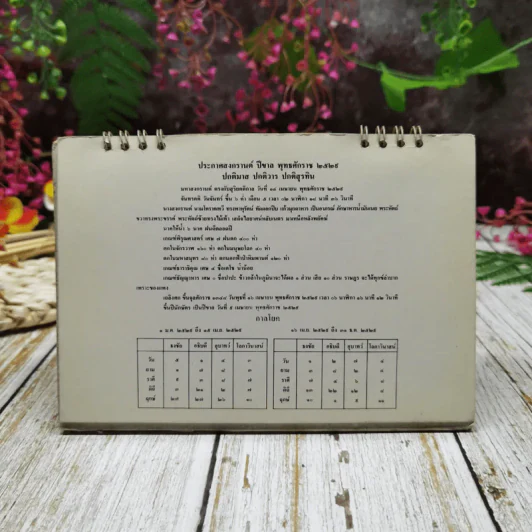 ปฏิทินแสงโสม แผ่นดินธรรม แผ่นดินทอง โดยกลุ่มบริษัทสุราทิพย์ 2529 รูปที่ 2