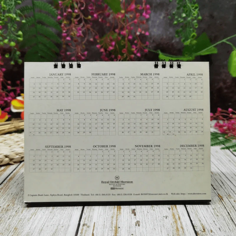 Royal Orchid Sheraton Old Siam Calendar 1998 รูปที่ 20
