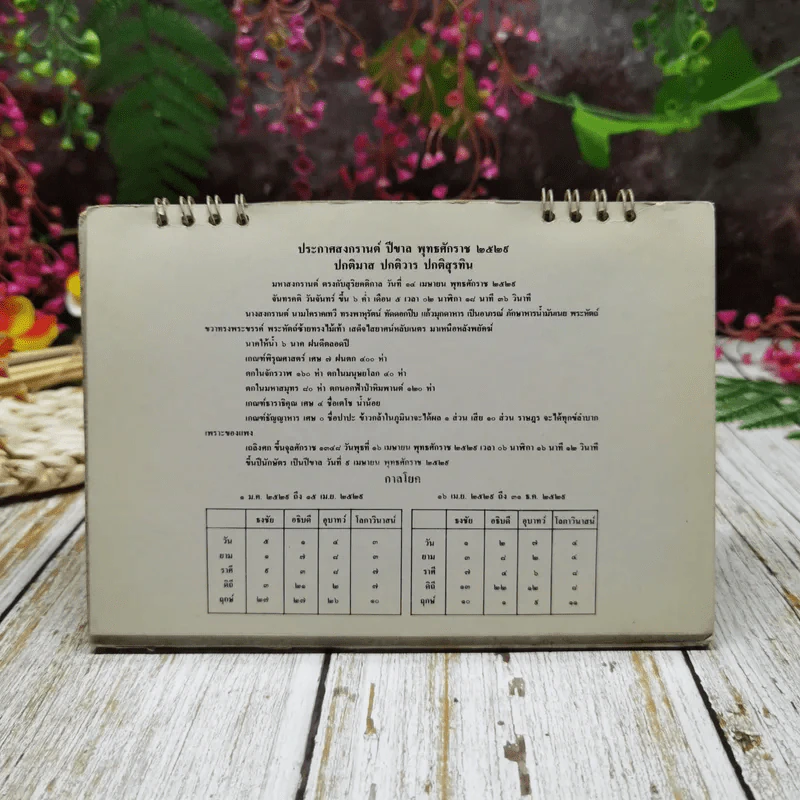ปฏิทินแสงโสม แผ่นดินธรรม แผ่นดินทอง โดยกลุ่มบริษัทสุราทิพย์ 2529 รูปที่ 2