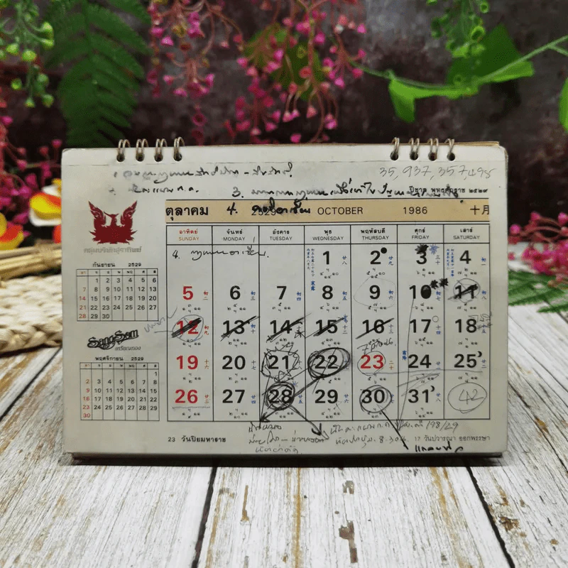 ปฏิทินแสงโสม แผ่นดินธรรม แผ่นดินทอง โดยกลุ่มบริษัทสุราทิพย์ 2529 รูปที่ 19