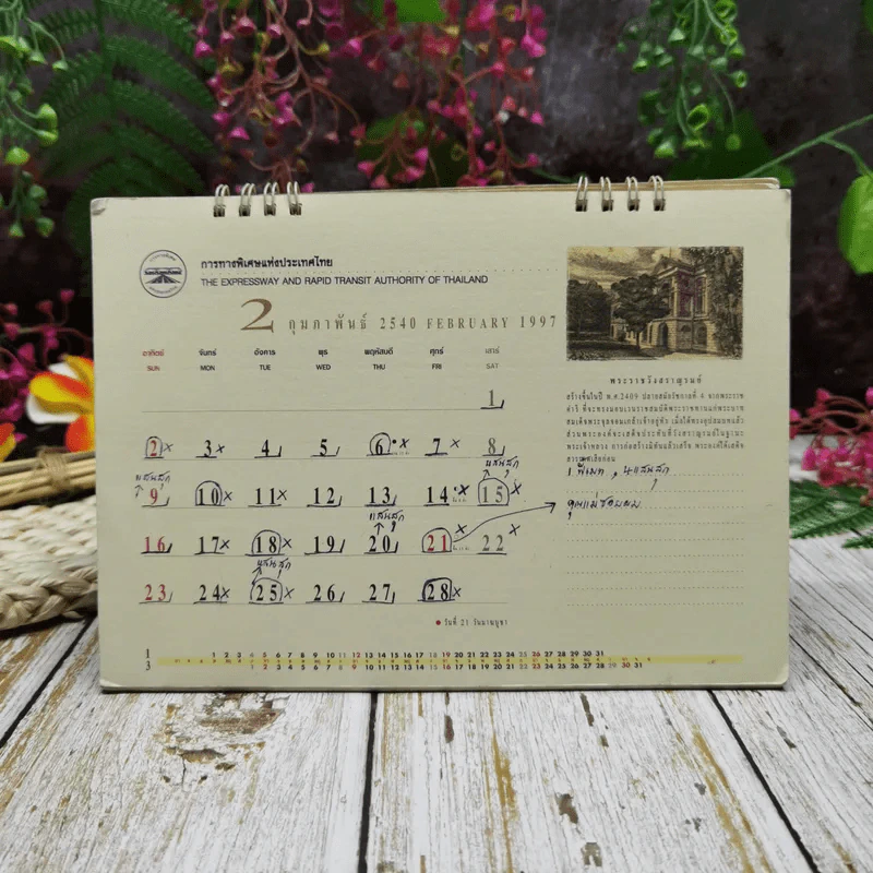 ปฏิทินการทางพิเศษแห่งประเทศไทย พ.ศ. 2540 สถาปัตยศิลป์แห่งพระบรมราชวงศ์จักรีสยาม รูปที่ 6