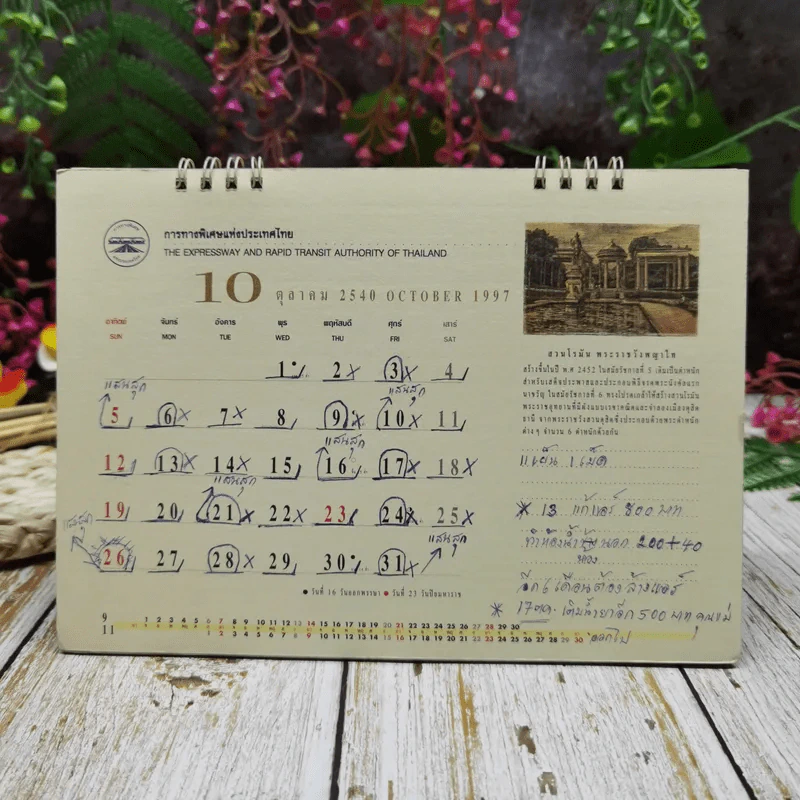 ปฏิทินการทางพิเศษแห่งประเทศไทย พ.ศ. 2540 สถาปัตยศิลป์แห่งพระบรมราชวงศ์จักรีสยาม รูปที่ 22