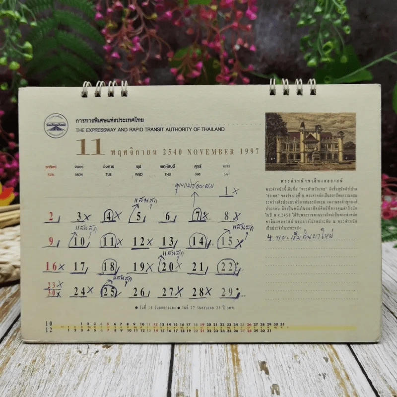 ปฏิทินการทางพิเศษแห่งประเทศไทย พ.ศ. 2540 สถาปัตยศิลป์แห่งพระบรมราชวงศ์จักรีสยาม รูปที่ 24