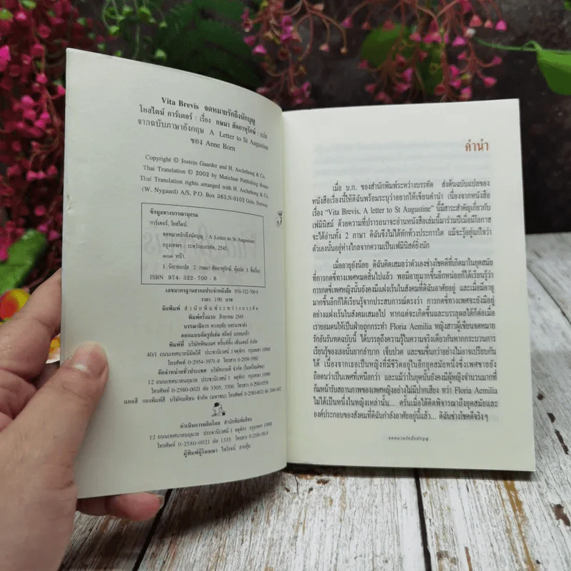 จดหมายรักถึงนักบุญ Vita Brevis - โยสไตน์ การ์เดอร์ (ผู้เขียน โลกของโซฟี) รูปที่ 5