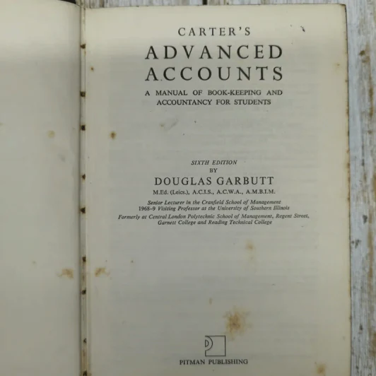 Carter's Advanced Accounts = Douglas Garbutt รูปที่ 6