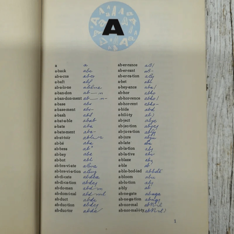 Speedwriting A B C Shorthand College Edition Dictionary รูปที่ 7