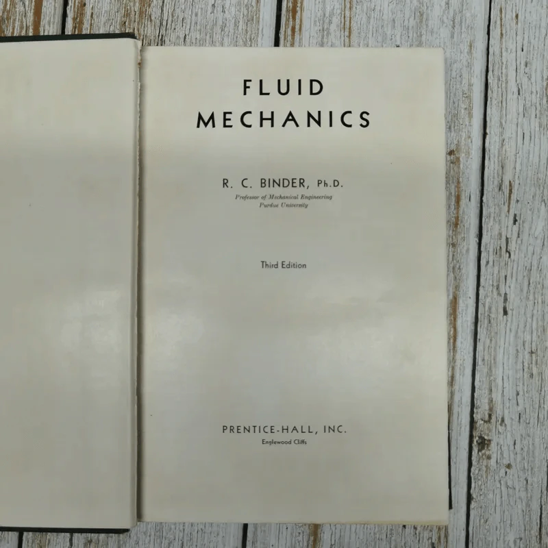Fluid Mechanics Third Edition - R.C.Binder รูปที่ 5