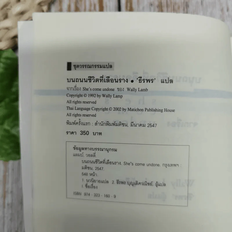 She's Come Undone บนถนนชีวิตที่เลือนราง - ธีรพร แปล รูปที่ 6