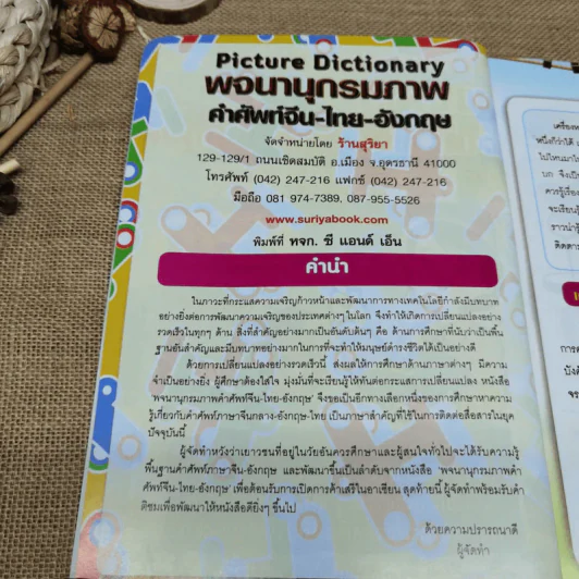 พจนานุกรมภาพคำศัพท์จีน-ไทย-อังกฤษ รูปที่ 5