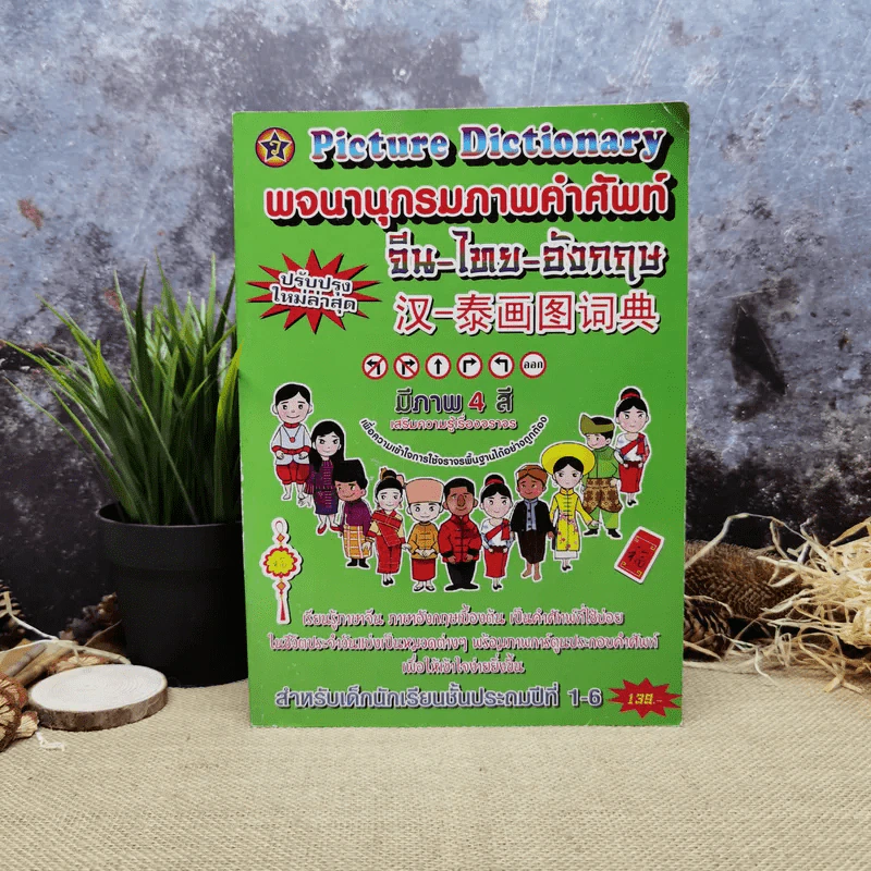 พจนานุกรมภาพคำศัพท์จีน-ไทย-อังกฤษ รูปที่ 1