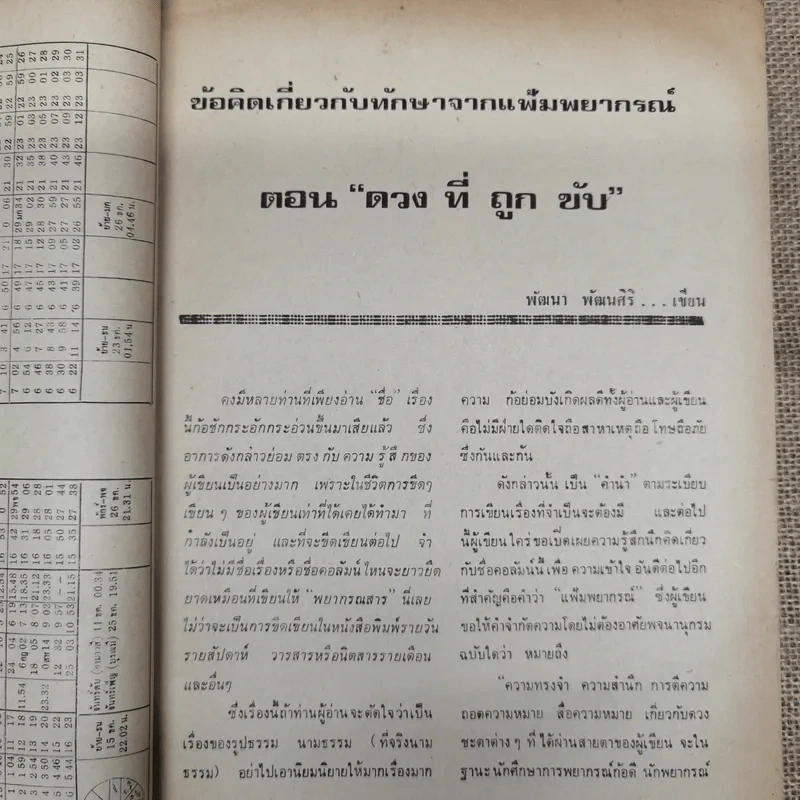 พยากรณสาร นิตยสารของสมาคมโหรแห่งประเทศไทย ปีที่ 31 ฉบับที่ 9 ธ.ค.2520 รูปที่ 7