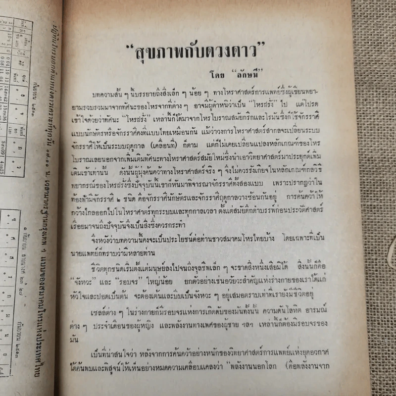 พยากรณสาร นิตยสารของสมาคมโหรแห่งประเทศไทย ปีที่ 24 ฉบับที่ 6 ก.ย.2513 รูปที่ 8