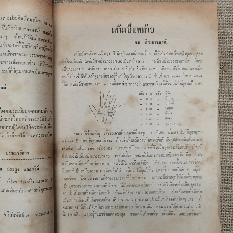 พยากรณสาร นิตยสารของสมาคมโหรแห่งประเทศไทย ปีที่ 26 ฉบับที่ 6 ก.ย.2515 รูปที่ 10