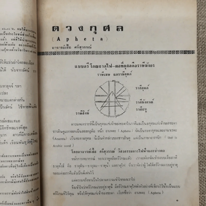 พยากรณสาร นิตยสารของสมาคมโหรแห่งประเทศไทย ปีที่ 29 ฉบับที่ 10 ม.ค.2519 รูปที่ 8