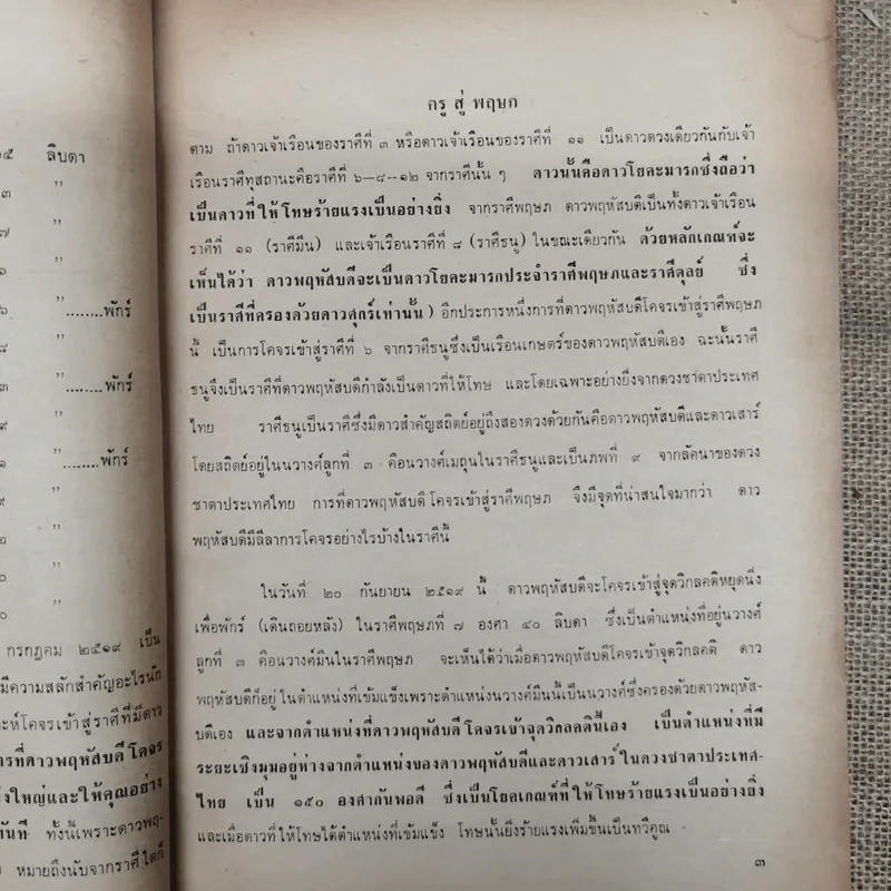 พยากรณสาร นิตยสารของสมาคมโหรแห่งประเทศไทย ปีที่ 30 ฉบับที่ 6 ก.ย.2519 รูปที่ 7