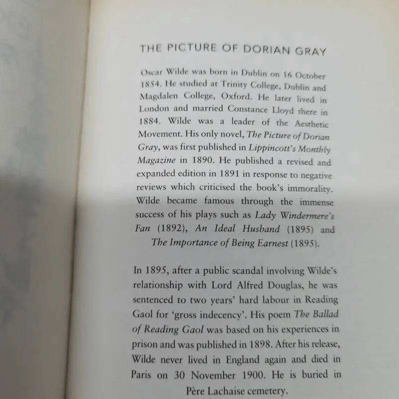 The Picture of Dorian Gray - Oscar Wide รูปที่ 5