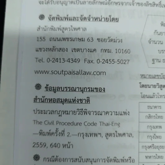 ประมวลกฎหมายวิธีพิจารณาความแพ่ง แปลไทย-อังกฤษ รูปที่ 6