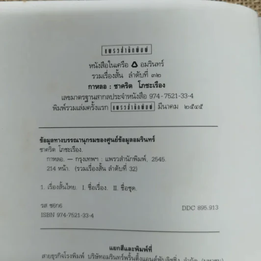 กาหลอ รวมเรื่องสั้นของนักเขียนรุ่นใหม่ ชาคริต โภชะเรือง รูปที่ 5