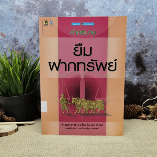 คำอธิบาย ยืมฝากทรัพย์ - ศาสตราจารย์ดร.ไผทชิต เอกจริยกร รูปที่ 1