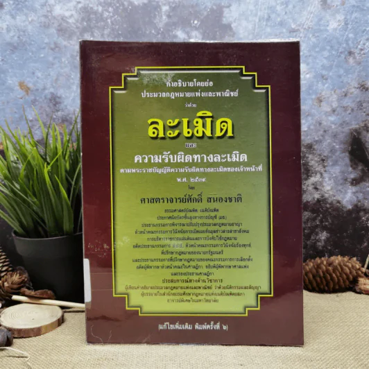 คำอธิบายโดยย่อ ประมวลกฎหมายแพ่งและพาณิชย์ ว่าด้วยละเมิดและความรับผิดทางละเมิด พ.ศ.2539 - ศาสตราจารย์ศักดิ์ สนองชาติ รูปที่ 1