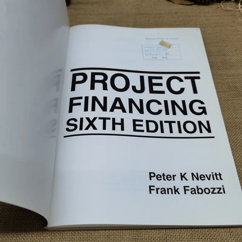 Project Financing Sixth Edition - Peter K Nevitt, Frank Fabozzi รูปที่ 5