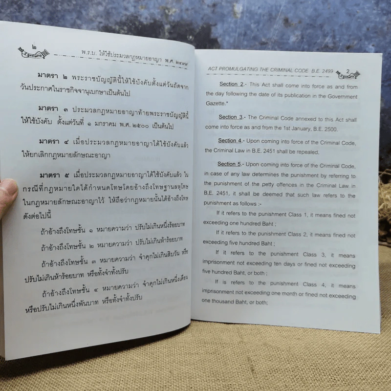 ประมวลกฎหมายอาญา แปลไทย-อังกฤษ ใหม่ (ฉบับที่ 21) 2551 - พิจารณ์โดย นายบุญร่วม เทียมจันทร์ รูปที่ 17