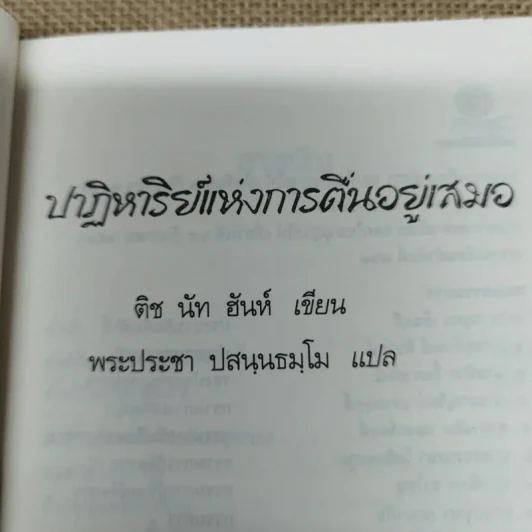 ปาฏิหาริย์แห่งการตื่นอยู่เสมอ - ติช นัท ฮันห์ รูปที่ 6