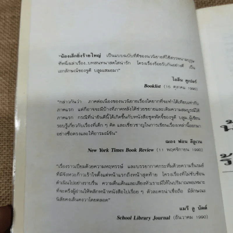 น้องเล็กยิ่งร้ายใหญ่ - จูดี บลูม รูปที่ 5
