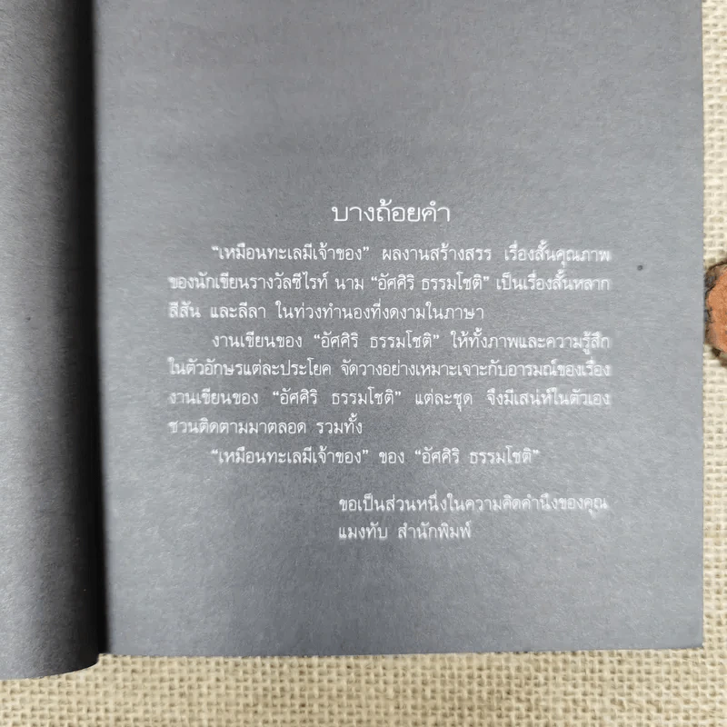 เหมือนทะเลมีเจ้าของ - อัศศิริ ธรรมโชติ รูปที่ 7