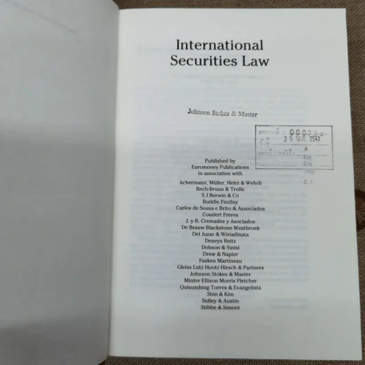 International Securities Law - Johnson Stokes & Master รูปที่ 8