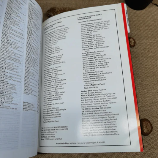 Waterlow's 1993 Solicitors' And Barristers' Directory รูปที่ 16
