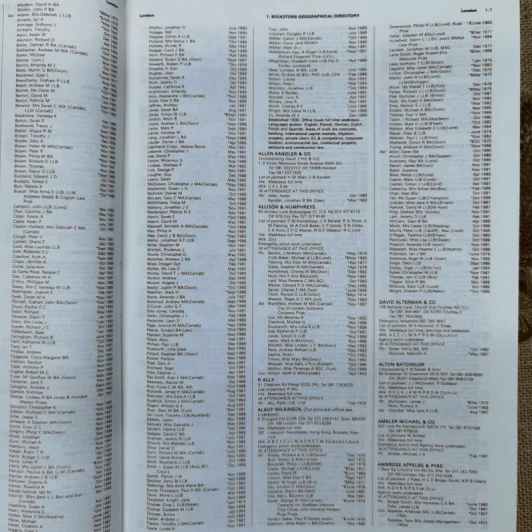 Waterlow's 1993 Solicitors' And Barristers' Directory รูปที่ 15