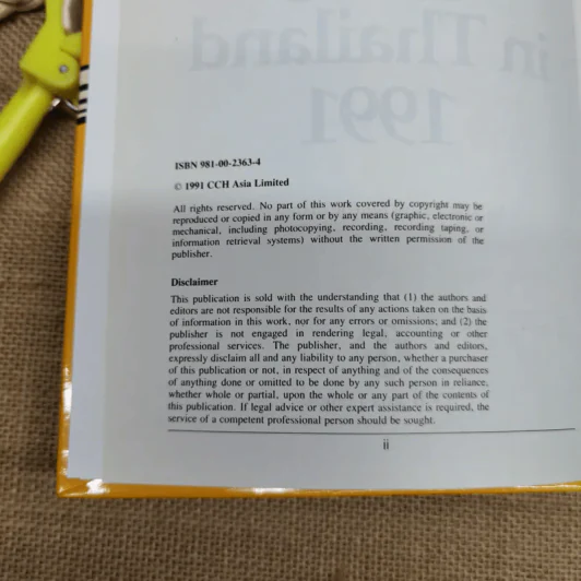 Guide to Taxes in Thailand 1991 รูปที่ 7