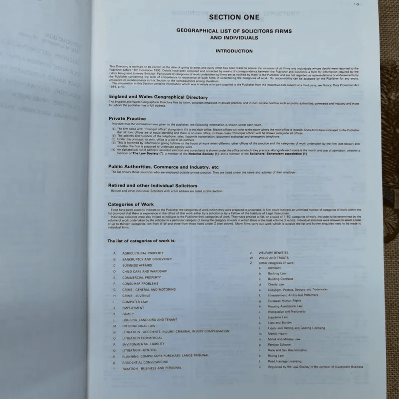 Waterlow's 1993 Solicitors' And Barristers' Directory รูปที่ 12