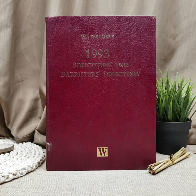 Waterlow's 1993 Solicitors' And Barristers' Directory รูปที่ 1