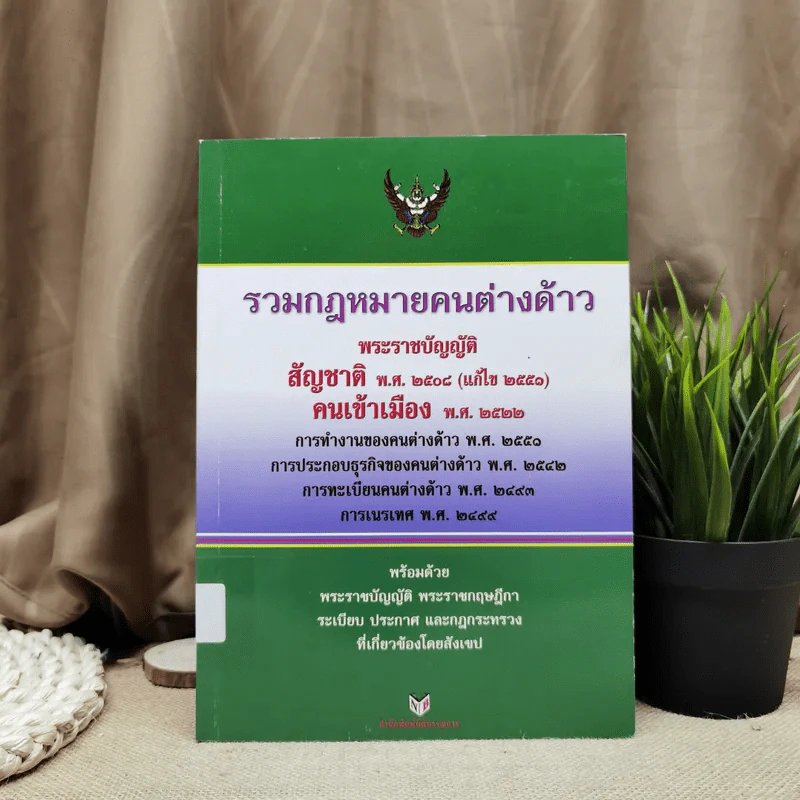 รวมกฎหมายคนต่างด้าว พระราชบัญญัติสัญชาติ พ.ศ.2508 (แก้ไข 2551) คนเข้าเมือง พ.ศ.2522 รูปที่ 1