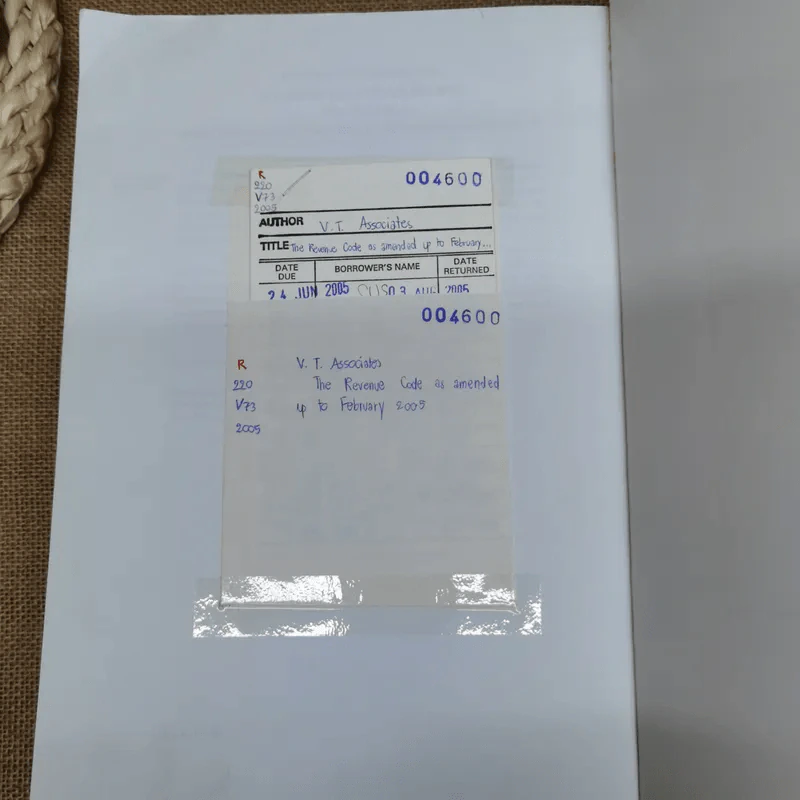 The Revenue Code As A Mended Up To February 2005 รูปที่ 21