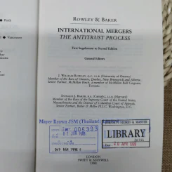 International Mergers The Antitrust Process - Rowley & Baker รูปที่ 8