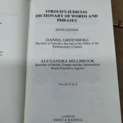 Stroud's Judicial Dictionary of Words and Phrases Volume 1-3 รูปที่ 7