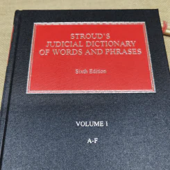 Stroud's Judicial Dictionary of Words and Phrases Volume 1-3 รูปที่ 13