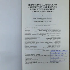 Bernstein's Handbook of Arbitration And Dispute Resolution Practice Volume 1-2 รูปที่ 14