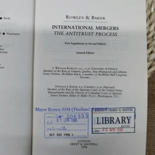International Mergers The Antitrust Process - Rowley & Baker รูปที่ 8