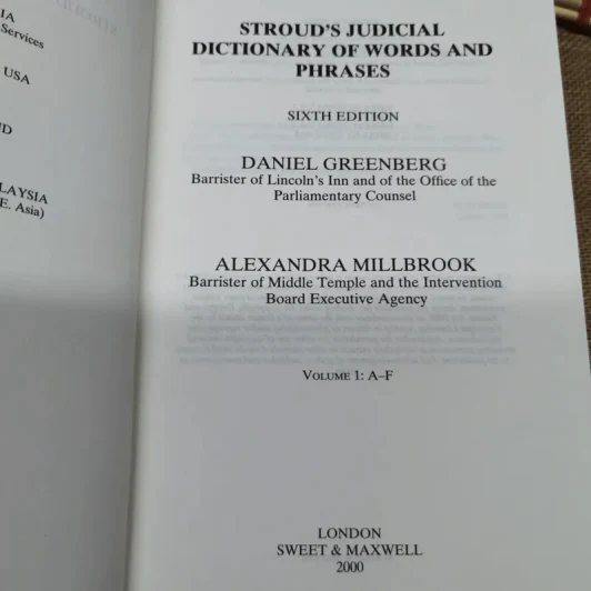 Stroud's Judicial Dictionary of Words and Phrases Volume 1-3 รูปที่ 15