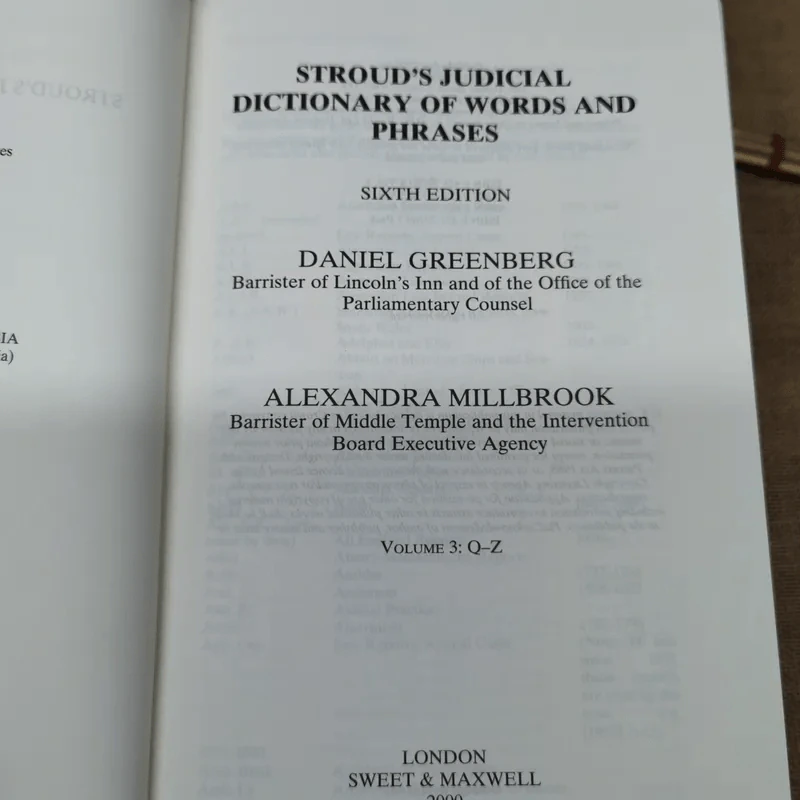 Stroud's Judicial Dictionary of Words and Phrases Volume 1-3 รูปที่ 7