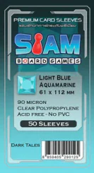 ซองใส่การ์ด 90M 61x112 Light Blue Aquamarine (Siam Board Game) รูปที่ 1