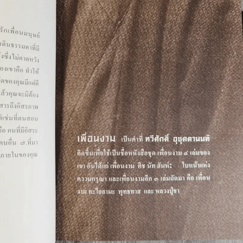 เพื่อนงาม I ติช นัท ฮันห์ - ทวีศักดิ์ อุชุคตานนท์ (ผู้แต่งเพลงดั่งดอกไม้บาน) รูปที่ 8