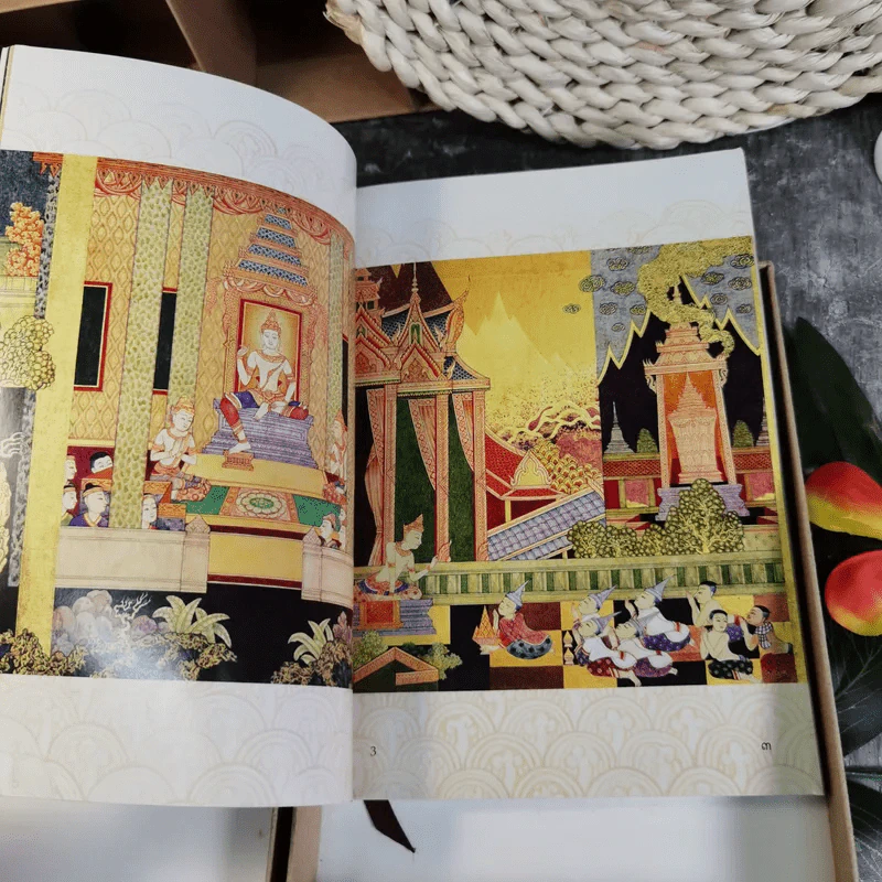 พระมหาชนก The Story of Mahajanaka ภาพสี 2 ภาษา Boxset + เหรียญเงิน รูปที่ 15