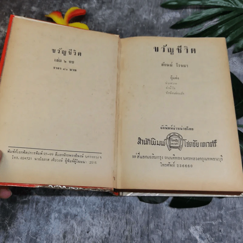 ขวัญชีวิต 2 เล่มจบ - ลักษณ์ โรจนา รูปที่ 7