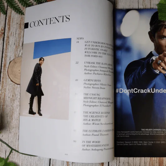 L'OFFICIEL HOMMES August 2018 เป๊ก ผลิตโชค รูปที่ 9