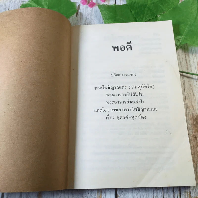 พอดี ปกิณกธรรมของพระโพธิญาณเถร (ชา สุภัทโท) รูปที่ 4